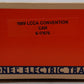 Lionel 6-17876 O Gauge LCCA 1989 Columbia, Newberry & Laurens Convention Box Car EX/Box