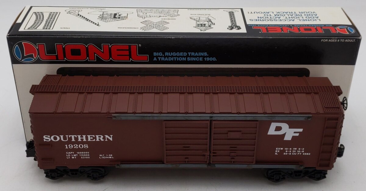 Lionel 6-19208 O Gauge Southern Double Door Boxcar EX/Box