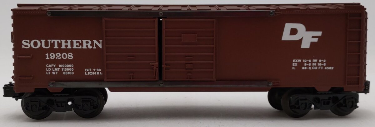 Lionel 6-19208 O Gauge Southern Double Door Boxcar EX/Box