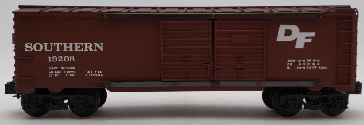 Lionel 6-19208 O Gauge Southern Double Door Boxcar EX/Box
