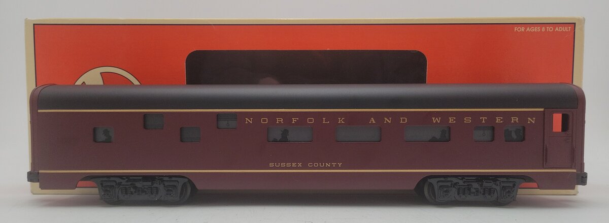 Lionel 6-19151 O Gauge Norfolk & Western "Sussex County" Duplex Roomette Car LN/Box