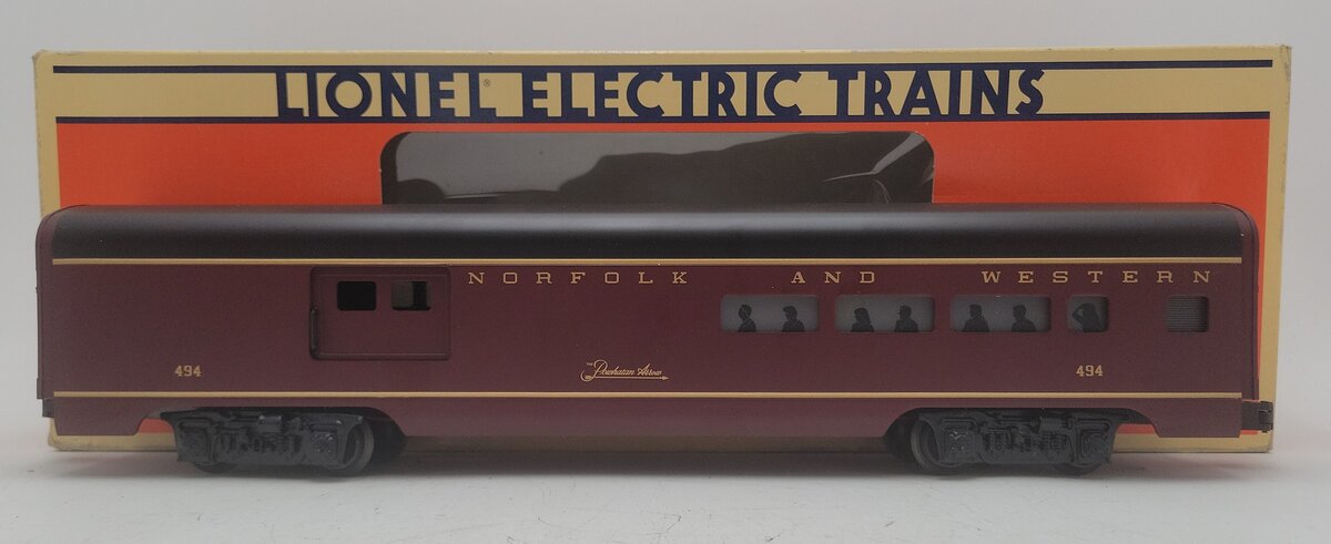 Lionel 6-19140 O Gauge Norfolk & Western Aluminum Combine Car #494 EX/Box