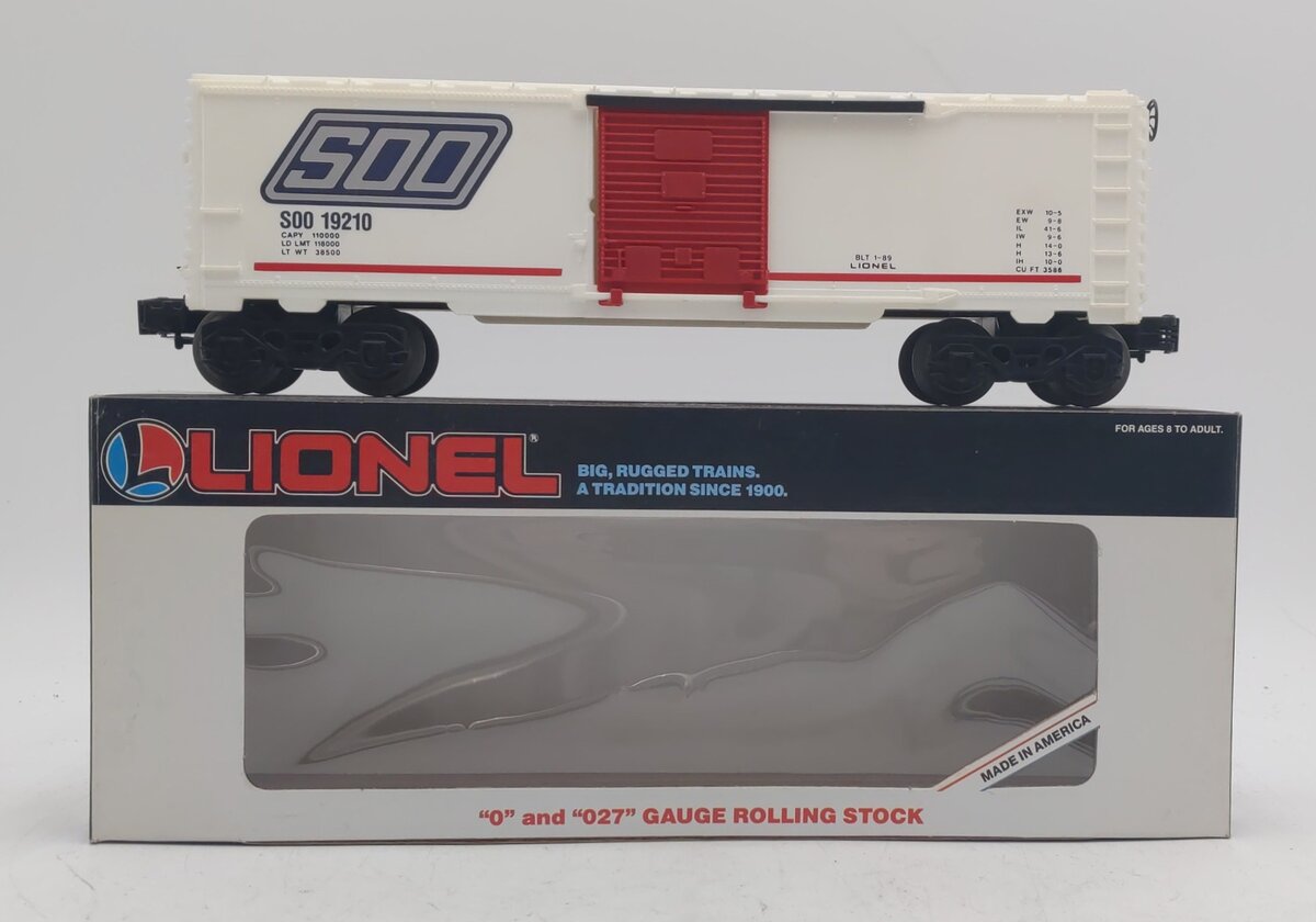Lionel 6-19210 O Gauge Soo Line Boxcar NIB