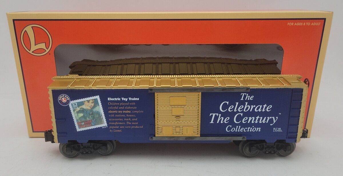 Lionel 6-26214 O Gauge Celebrate the Century USPS Stamp Boxcar LN/Box