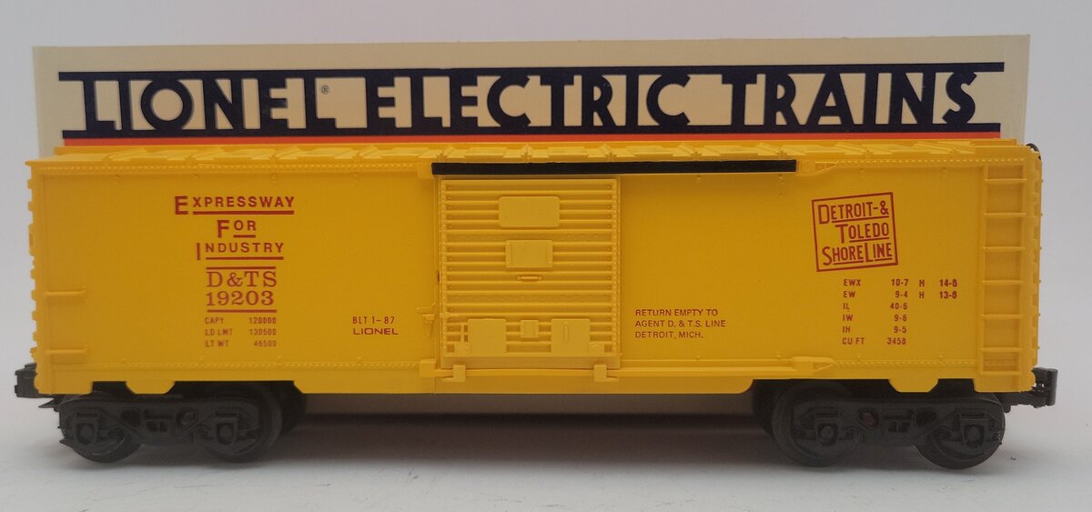 Lionel 6-19203 O Gauge Detroit & Toledo Shoreline Box Car LN/Box
