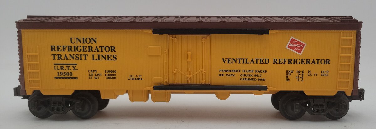 Lionel 6-19500 O Gauge Milwaukee Road Reefer Car #19500 EX/Box