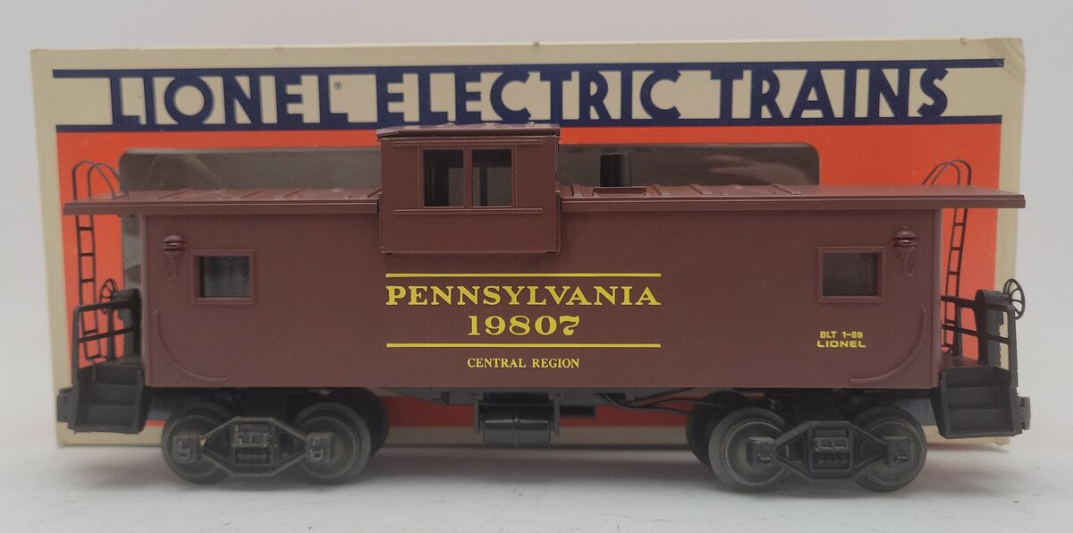 Lionel 6-19807 O Gauge Pennsylvania Extended Vision Smoking Caboose #19807 EX/Box