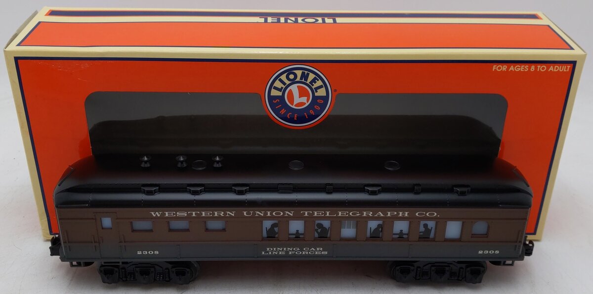 Lionel 6-19685 O Gauge LRRC Western Union Telegraph Co. Dining Car #2308 EX/Box
