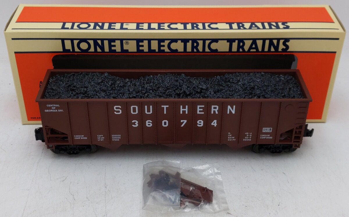 Lionel 6-52038 O Gauge LCCA Southern Hopper w/Coal Load #360794 EX/Box