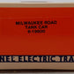 Lionel 6-19600 O Gauge Milwaukee Road Single Dome Tank Car #19600 EX/Box