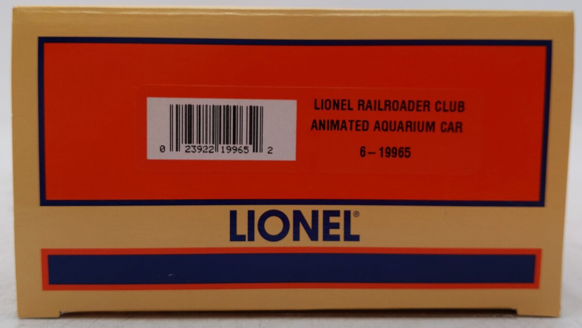 Lionel 6-19965 O Gauge LRRC Pete's Place Operating Aquarium Car #3435 VG/Box