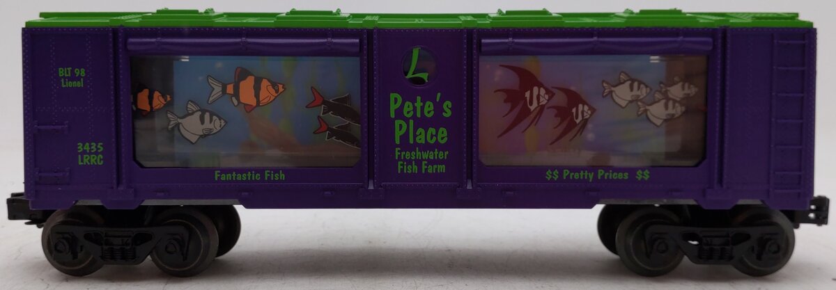 Lionel 6-19965 O Gauge LRRC Pete's Place Operating Aquarium Car #3435 VG/Box