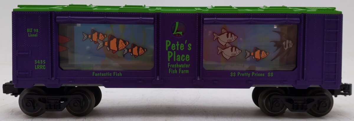Lionel 6-19965 O Gauge LRRC Pete's Place Operating Aquarium Car #3435 VG/Box