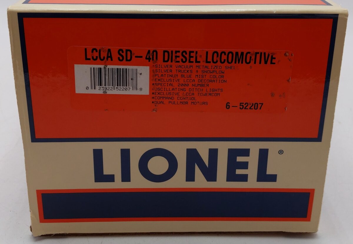 Lionel 6-52207 O Gauge LCCA Lionel Lines SD-40 Diesel Locomotive #2000 EX/Box
