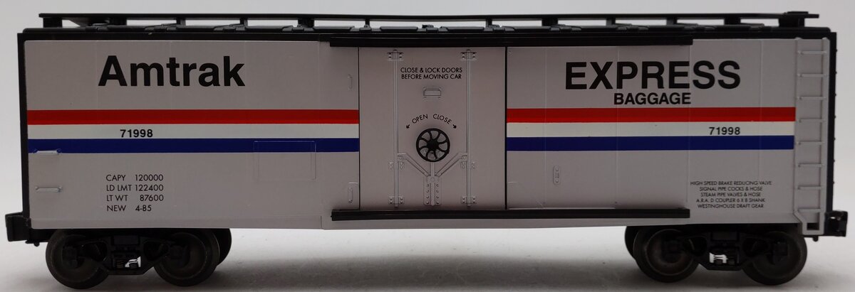 Lionel 6-71998 O Gauge Amtrak Express Baggage Box Car #71998 EX/Box