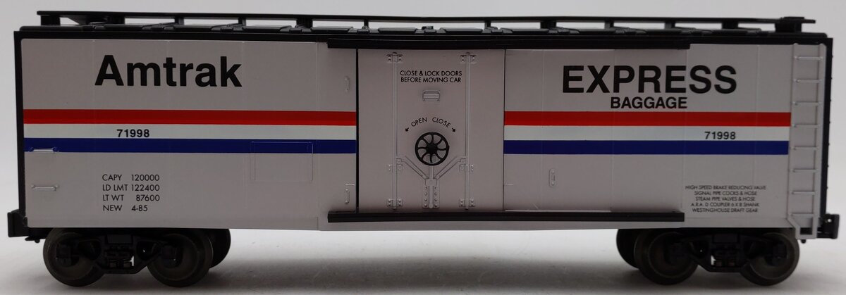 Lionel 6-71998 O Gauge Amtrak Express Baggage Box Car #71998 EX/Box