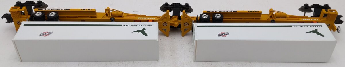 Lionel 6-16334 O Chicago & Northwestern TTUX Flat Cars with Trailers EX