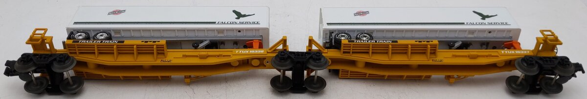 Lionel 6-16334 O Chicago & Northwestern TTUX Flat Cars with Trailers EX