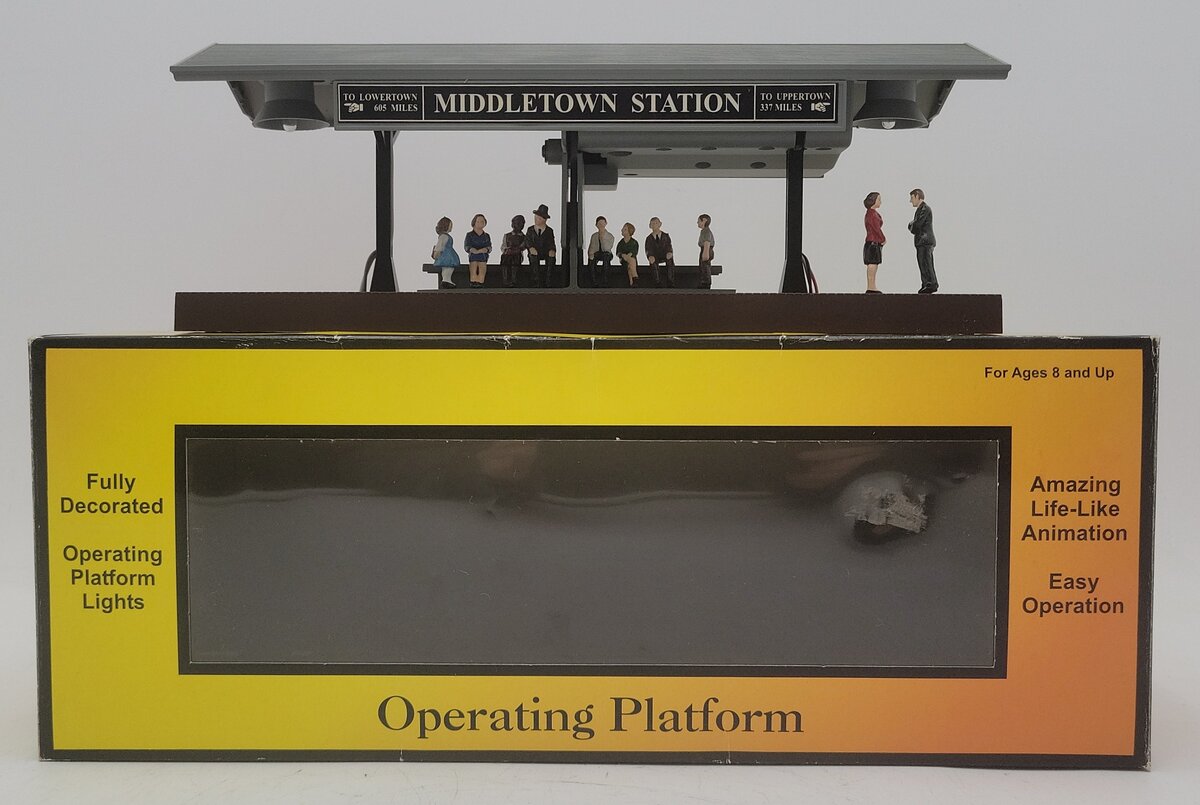 MTH 30-9107 O Middletown Operating Station Platform w/Gray Roof LN/Box
