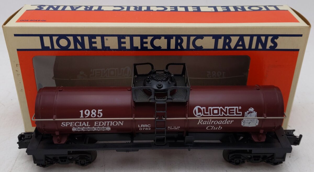Lionel 6-782 O Gauge Lionel RR Club Tank Car EX/Box