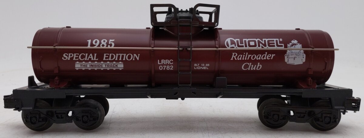 Lionel 6-782 O Gauge Lionel RR Club Tank Car EX/Box