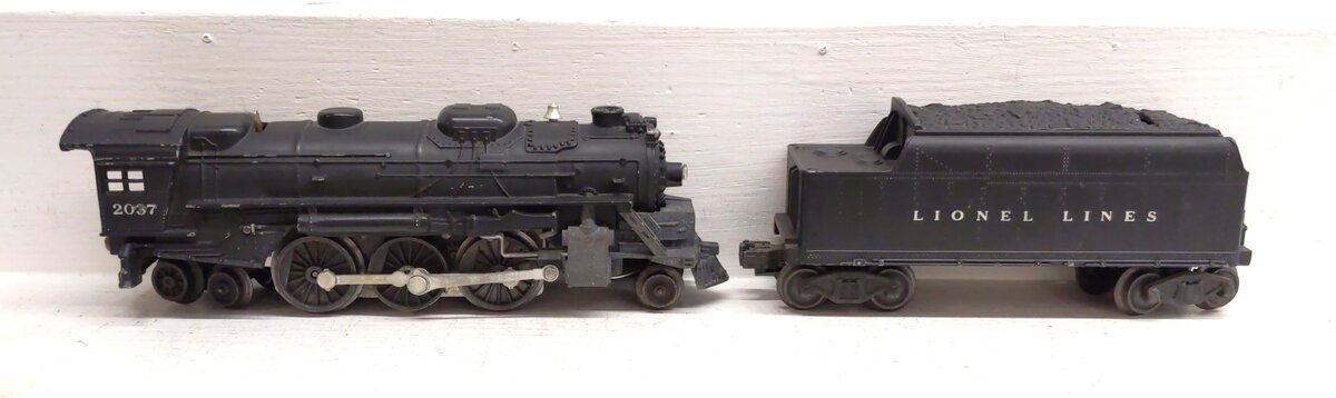 Lionel 2037 Vintage O 2-6-4 Die-Cast Steam Locomotive w/ 2046W Tender VG/Box