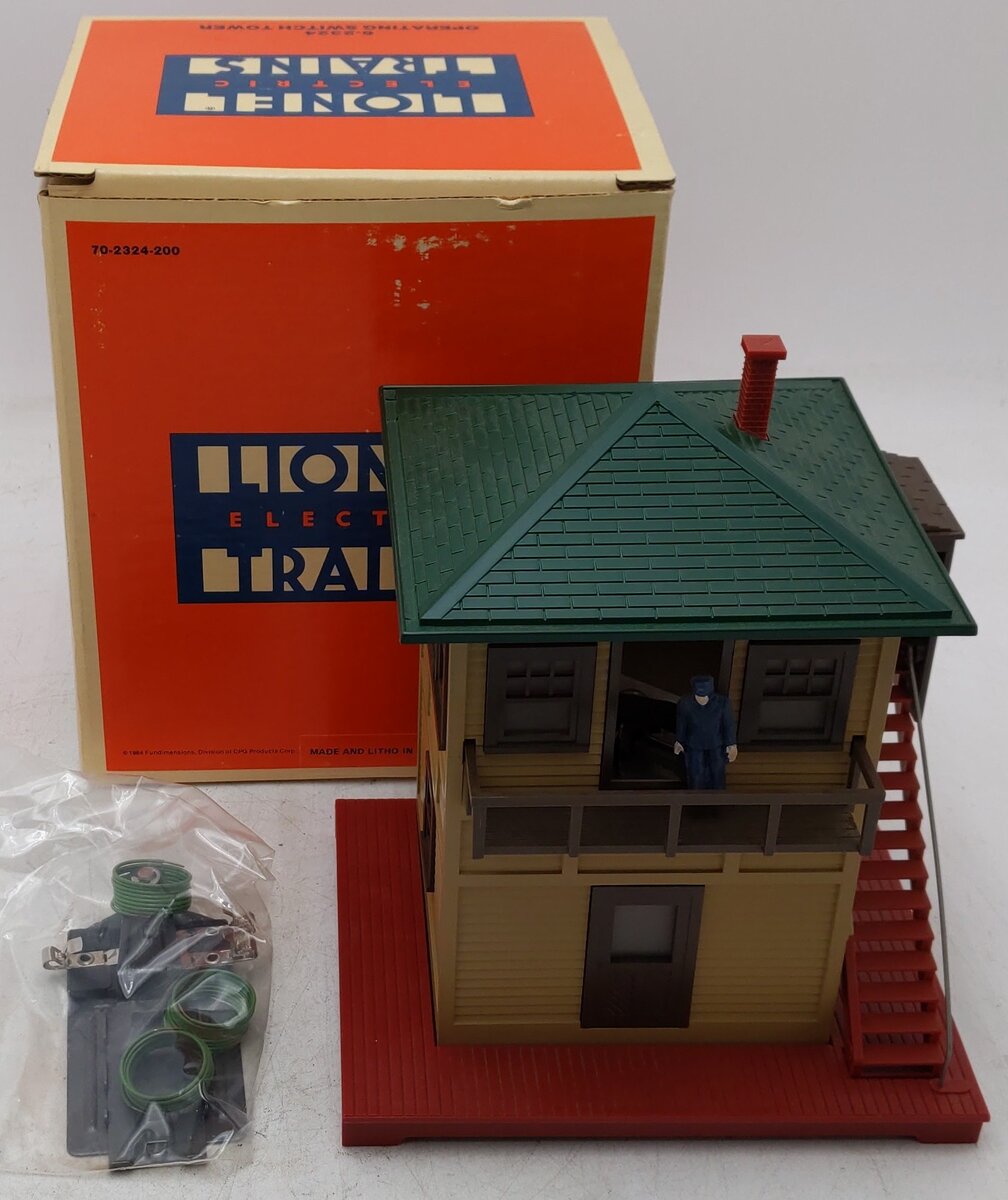 Lionel 6-2324 O Gauge Operating Switch Tower EX/Box