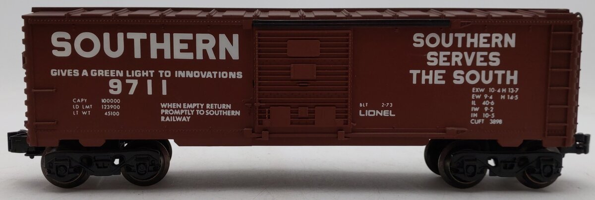 Lionel 6-9711 O Gauge Southern Boxcar #9711 EX/Box