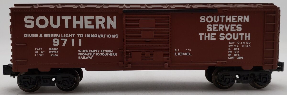 Lionel 6-9711 O Gauge Southern Boxcar #9711 EX/Box
