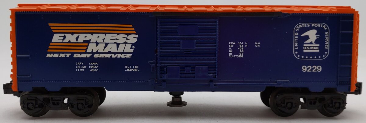 Lionel 6-9229 O Gauge Operating USPS Express Mail Boxcar EX/Box