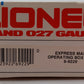 Lionel 6-9229 O Gauge Operating USPS Express Mail Boxcar EX/Box