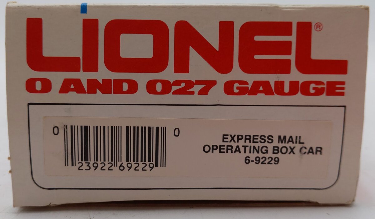 Lionel 6-9229 O Gauge Operating USPS Express Mail Boxcar EX/Box