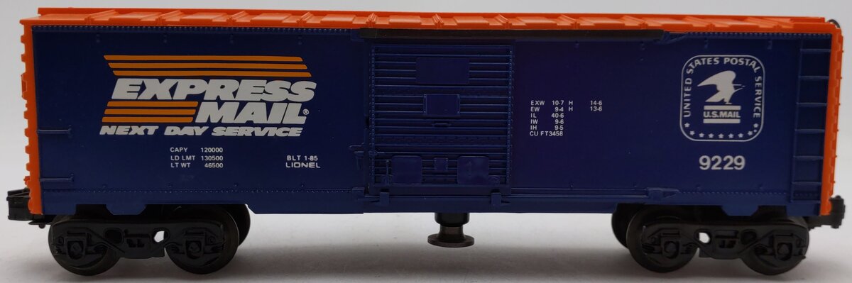 Lionel 6-9229 O Gauge Operating USPS Express Mail Boxcar EX/Box