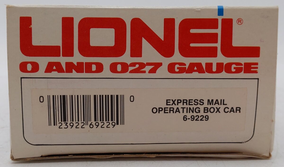 Lionel 6-9229 O Gauge Operating USPS Express Mail Boxcar EX/Box