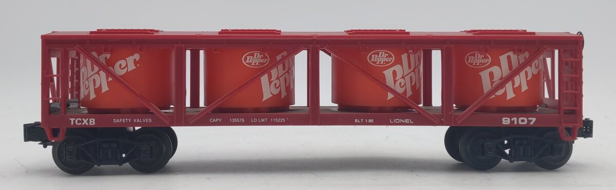 Lionel 6-9107 O Gauge Dr. Pepper Vat Carrier #9107 LN/Box