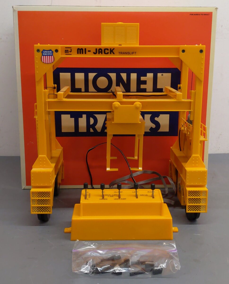 Lionel 6-12741 O Gauge Union Pacific Intermodal Crane Mi-Jack Translift EX/Box