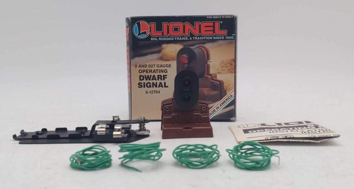 Lionel 6-12704 O and 027 Operating Dwarf Signal From 1988-1993 EX/Box