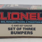 Lionel 6-12717 O and 027 Gauge Authentic Track Bumpers (Set of 3) LN/Box