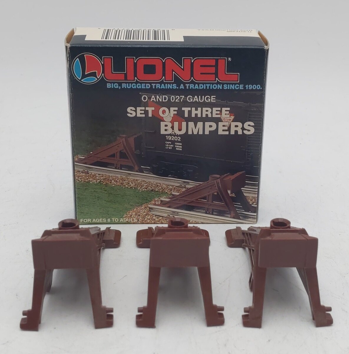 Lionel 6-12717 O and 027 Gauge Authentic Track Bumpers (Set of 3) LN/Box