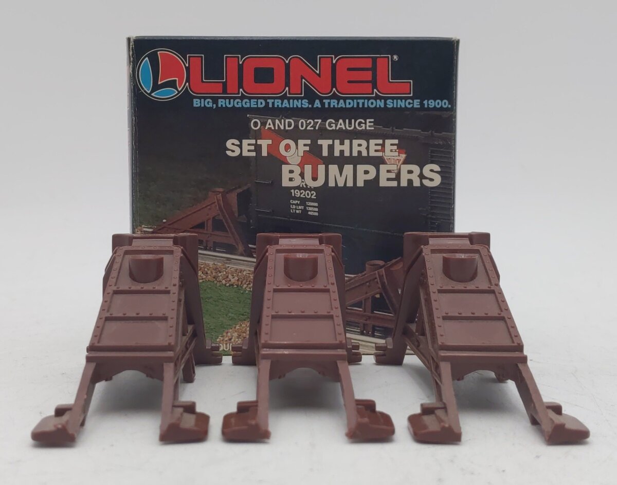 Lionel 6-12717 O and 027 Gauge Authentic Track Bumpers (Set of 3) LN/Box