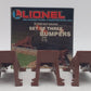 Lionel 6-12717 O and 027 Gauge Authentic Track Bumpers (Set of 3) LN/Box