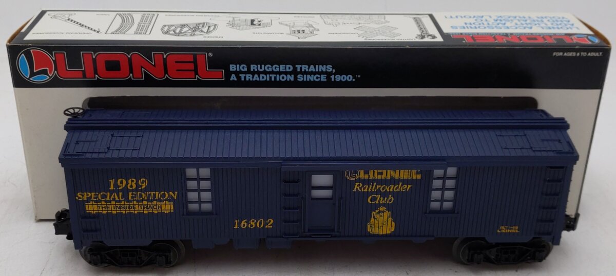 Lionel 6-16802 O Gauge Lionel Railroader Club Tool Car #16802 EX/Box