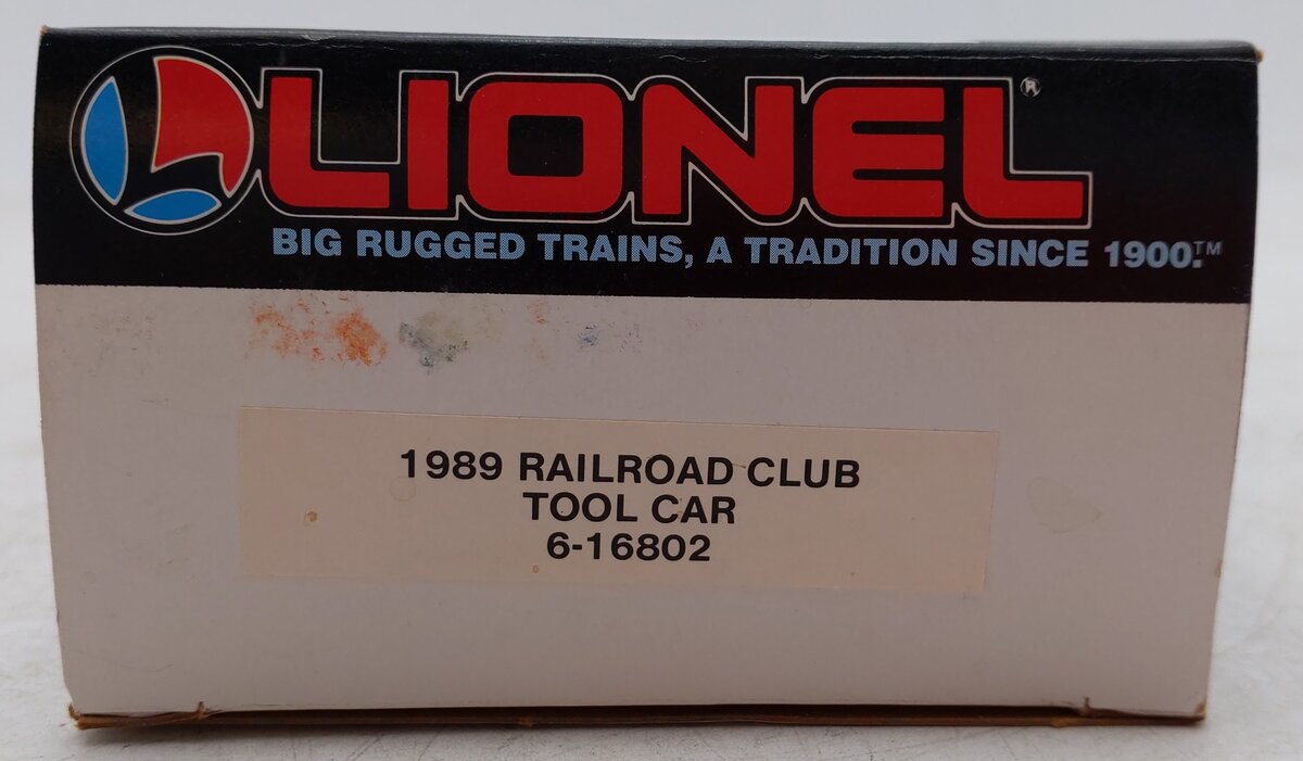 Lionel 6-16802 O Gauge Lionel Railroader Club Tool Car #16802 EX/Box