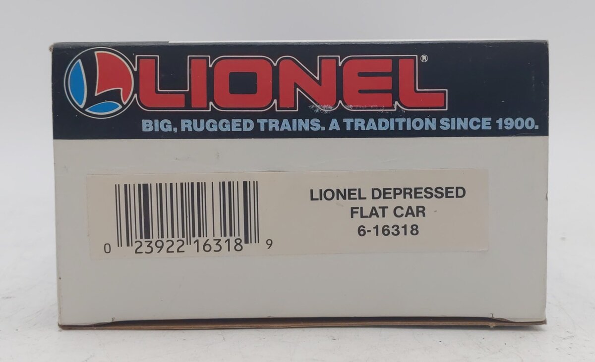 Lionel 6-16318 O Gauge Lionel Lines Depressed Flatcar with Cable Reels LN/Box