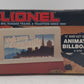 Lionel 6-12761 O/O27 Scale Lionelville Animated Billboard One Piece LN/Box