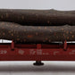 Lionel 6-59629 O Gauge MILW Flat Car w/ Logs EX/Box