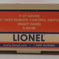 Lionel 6-65168 O27 42" Right Hand Remote Control Switch Turnout LN/Box