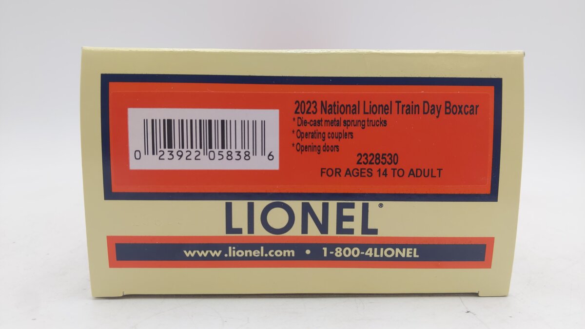 Lionel 2328530 O Gauge '2023 National Lionel Train Day' Box Car EX/Box
