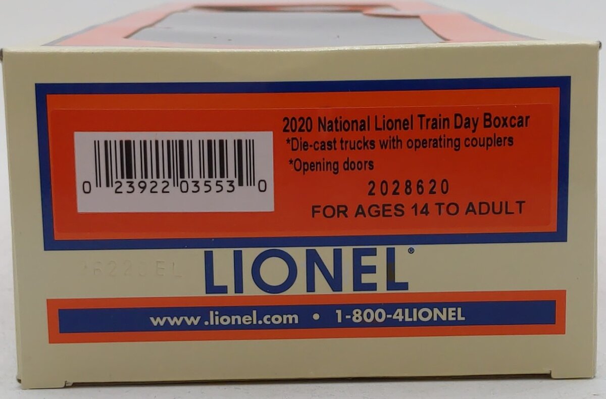 Lionel 2028620 O 2020 Train Day Boxcar LN/Box
