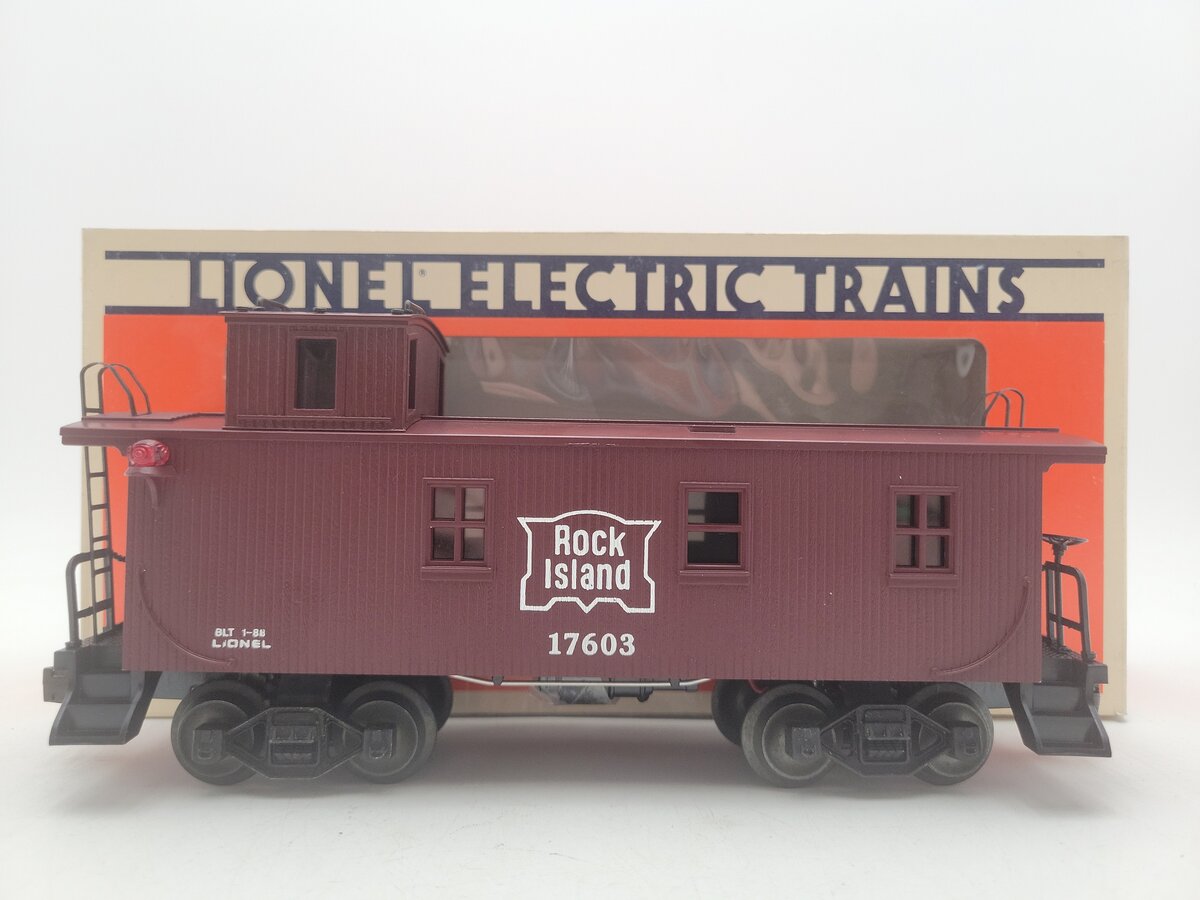 Lionel 6-17603 O Gauge Rock Island Woodside Caboose #17603 EX/Box